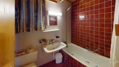 Ein Badezimmer in der Unterkunft Ferienhaus Rehbock RB0