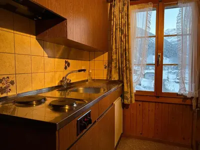 Küche/Küchenzeile in der Unterkunft Hotel Bären Lodge