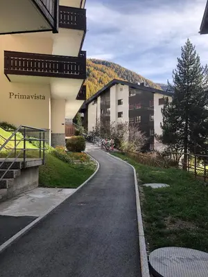 Ein allgemeiner Bergblick oder ein Berglick von der Ferienwohnung aus