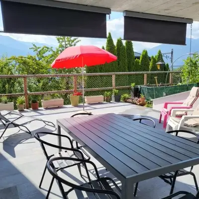Appartement Randogne avec grande terrasse