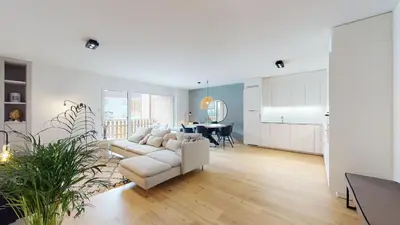 Küche/Küchenzeile in der Unterkunft Sublime modern family apartment of 2 bedrooms