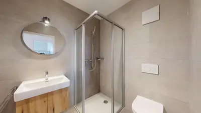 Ein Badezimmer in der Unterkunft Sublime modern family apartment of 2 bedrooms
