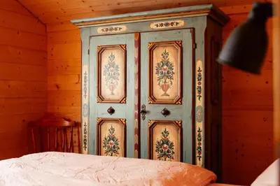 Ein Bett oder Betten in einem Zimmer der Unterkunft Chalet Nachtigall