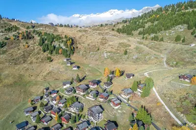 Naturlandschaft in der Nähe des Chalets