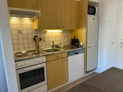 Küche/Küchenzeile in der Unterkunft Sion Central Station proche toutes commodites