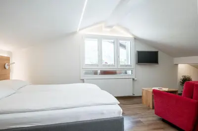 Ein Bett oder Betten in einem Zimmer der Unterkunft Hotel Zur Traube
