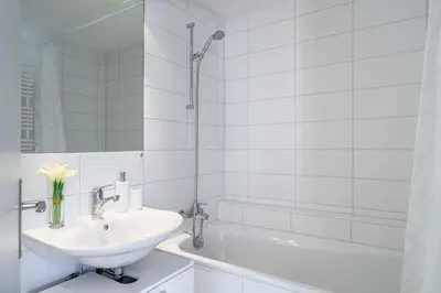 Ein Badezimmer in der Unterkunft Chalet Bergrose 1