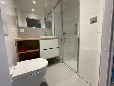 Ein Badezimmer in der Unterkunft smallville