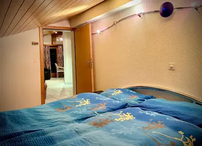 Ein Bett oder Betten in einem Zimmer der Unterkunft Haus Antares