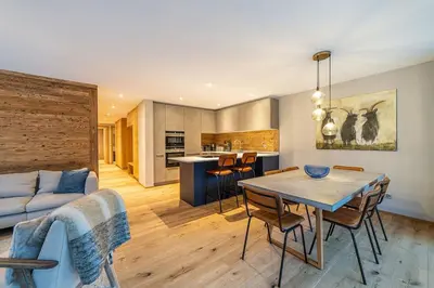 Küche/Küchenzeile in der Unterkunft Saas-Fee stylish ski apartment