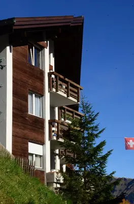 Ein allgemeiner Bergblick oder ein Berglick von der Ferienwohnung aus