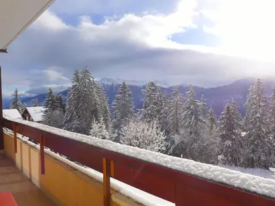 Ein allgemeiner Bergblick oder ein Berglick von der Ferienwohnung aus