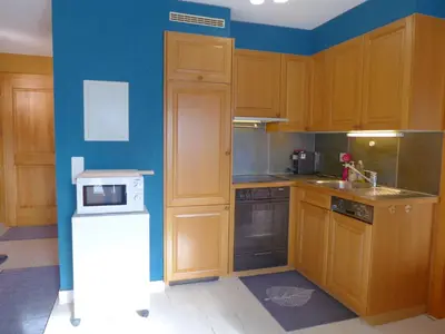 Küche/Küchenzeile in der Unterkunft Apartment Résidence Byblos 11 by Interhome