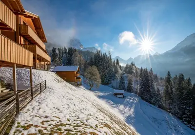 Naturlandschaft in der Nähe des Chalets