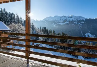 Naturlandschaft in der Nähe des Chalets