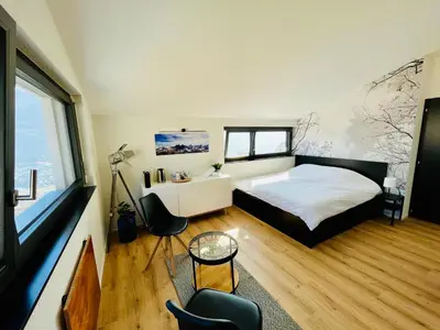 Ein Bett oder Betten in einem Zimmer der Unterkunft Chambre double privative et indépendante
