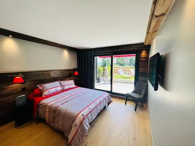 Ein Bett oder Betten in einem Zimmer der Unterkunft Fontainebleau Golf in Golf out