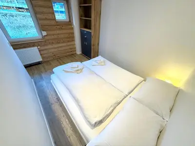 Ein Bett oder Betten in einem Zimmer der Unterkunft Studio in Chalet Lucia - Der Traum am Bach