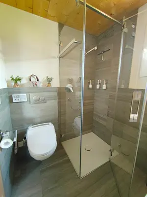Ein Badezimmer in der Unterkunft Chalet Matterhornsicht