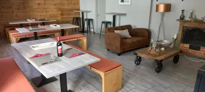 Ein Sitzbereich in der Unterkunft Nuova Locanda Turisti