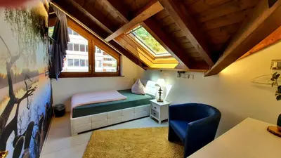 Ein Sitzbereich in der Unterkunft Luxuriöse Villa Romantica