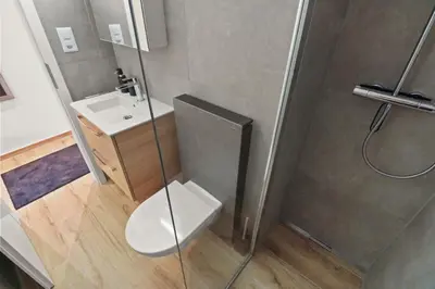 Ein Badezimmer in der Unterkunft Joli studio Crans-Montana