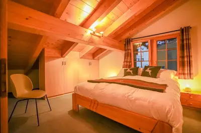 Ein Bett oder Betten in einem Zimmer der Unterkunft Brunnen Attika