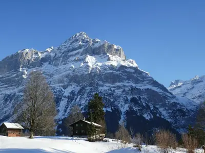 Ein allgemeiner Bergblick oder ein Berglick von der Ferienwohnung aus