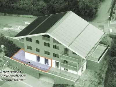 Das Gebäude in dem sich die Ferienwohnung befindet