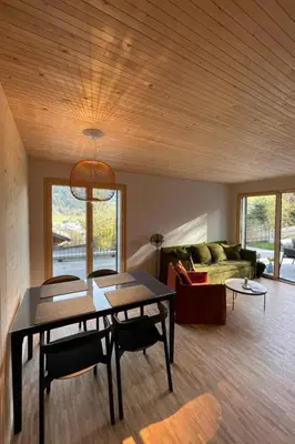 Ein Sitzbereich in der Unterkunft Apartment Gletscherhorn Sockelgeschoss Südwest by Interhome