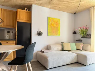 Küche/Küchenzeile in der Unterkunft Renovierte Wohnung mit Ausblick für 1-2 Personen