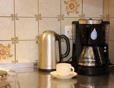 Kaffee-/Teezubehör in der Unterkunft Monte Rosa Apartments Täsch