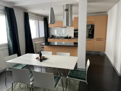 Küche/Küchenzeile in der Unterkunft Appartement Tourbillon centre-ville