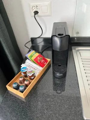 Kaffee-/Teezubehör in der Unterkunft Appartement Tourbillon centre-ville