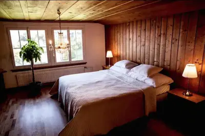 Ein Bett oder Betten in einem Zimmer der Unterkunft Marianne's Rustic