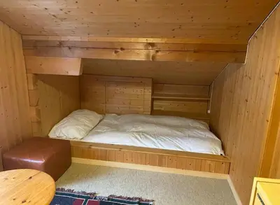 Ein Bett oder Betten in einem Zimmer der Unterkunft Chalet Kuckuk