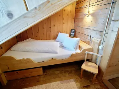 Ein Bett oder Betten in einem Zimmer der Unterkunft Gruppenwohnung Allegra