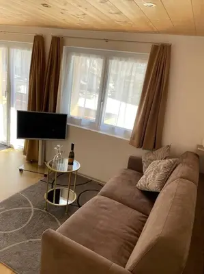 Ein Sitzbereich in der Unterkunft Apartment Bellavista