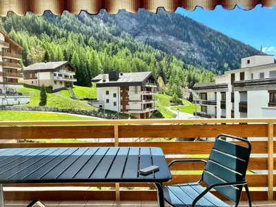 Ein allgemeiner Bergblick oder ein Berglick von der Ferienwohnung aus