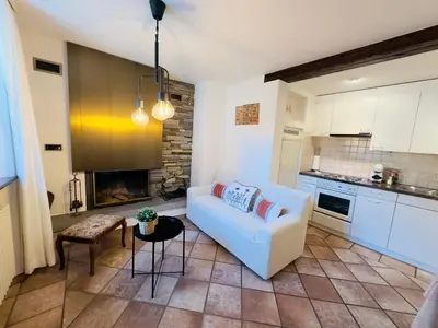 Küche/Küchenzeile in der Unterkunft Casa Leoni a Moghegno