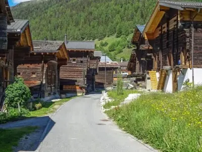 Naturlandschaft in der Nähe des Chalets