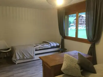 Ein Bett oder Betten in einem Zimmer der Unterkunft Magnifique appartement de montagne