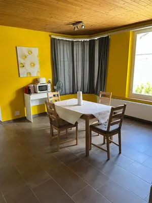 Ein Sitzbereich in der Unterkunft Apartment ROSY