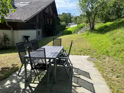 Ein Garten an der Unterkunft Chalet ALPEN LOTUS