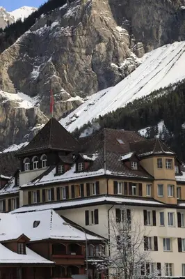 Ein allgemeiner Bergblick oder ein Berglick von der Ferienwohnung aus