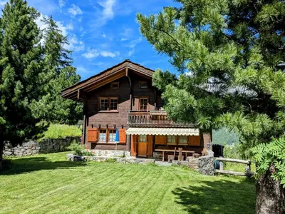 Ein Garten an der Unterkunft Zermattmountainchalet Tambiel