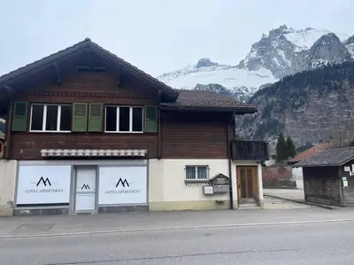 Ein allgemeiner Bergblick oder ein Berglick von der Ferienwohnung aus