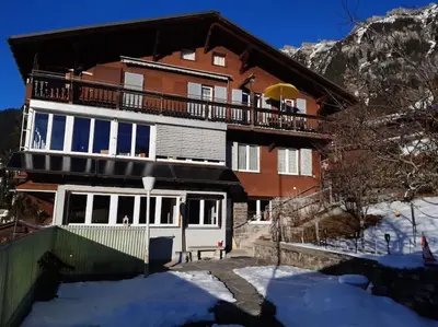 Ein allgemeiner Bergblick oder ein Berglick von der Ferienwohnung aus