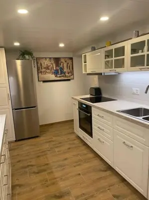 Küche/Küchenzeile in der Unterkunft Apartment Chalet Im sunnigen Usblick