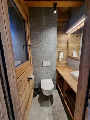 Ein Badezimmer in der Unterkunft Chalet Mouflon